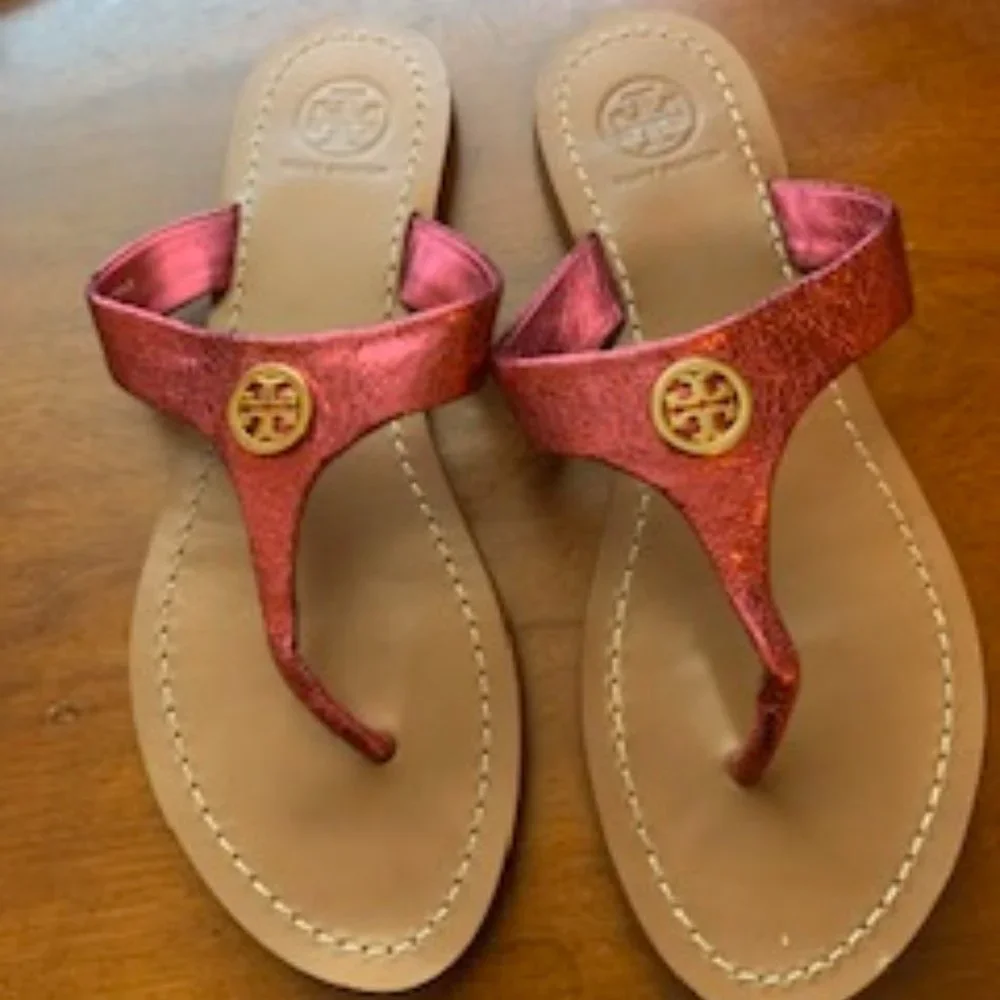 Tory Burch Cameron Metallic Pink
